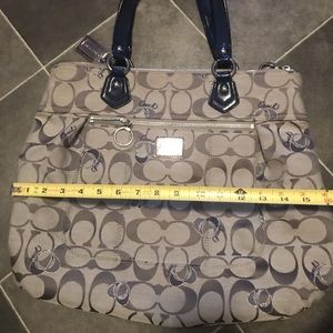 COACH POPPY POP SIGNATURE GLAM TOTE